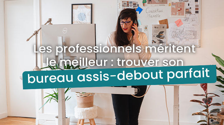 bureau assis debout professionnels