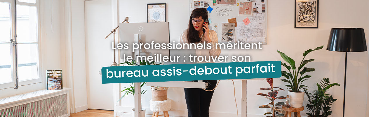 bureau assis debout professionnels