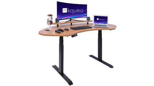 bureau dynamic curve noir chene