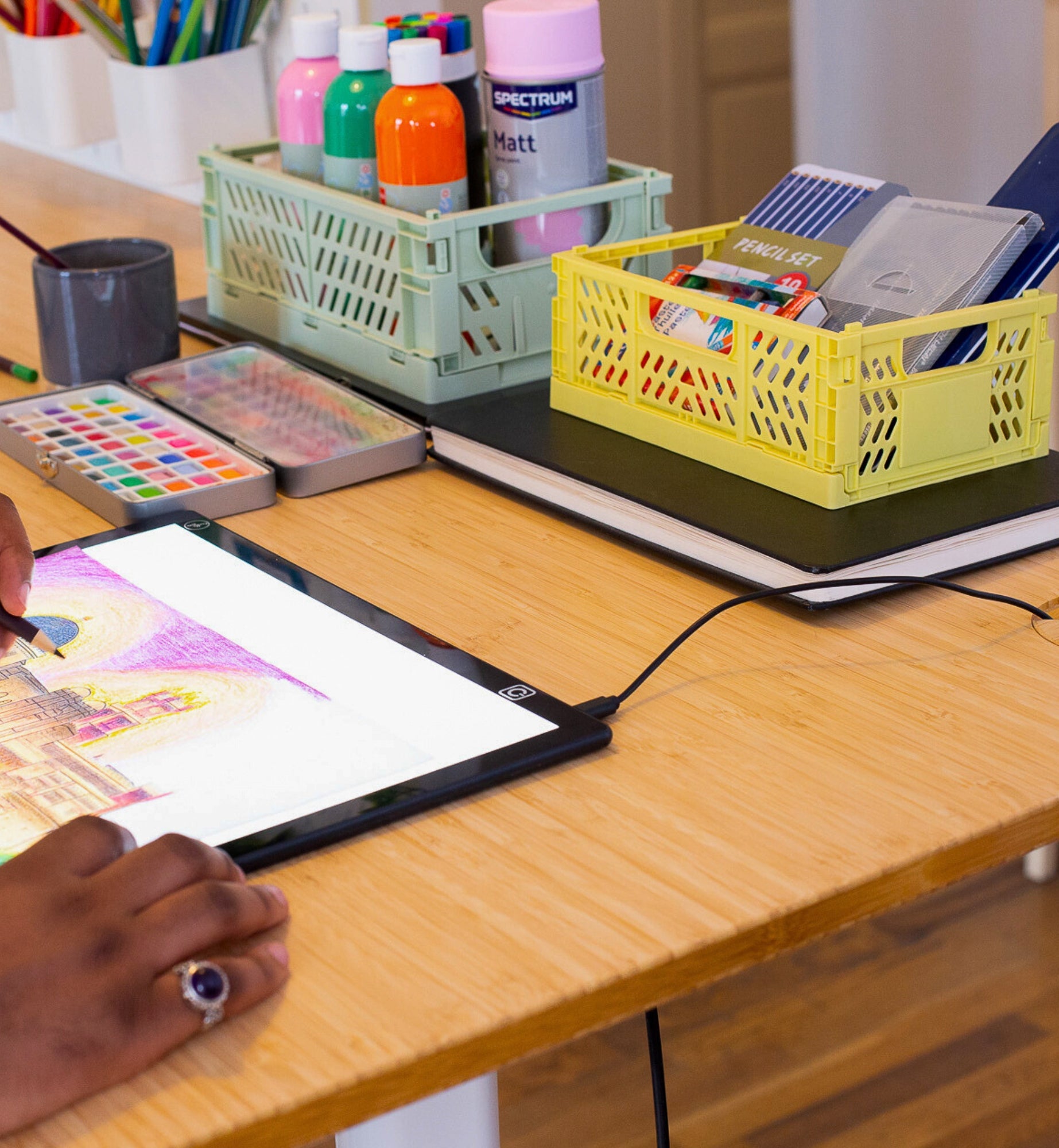 plateau en bambou_ambiance