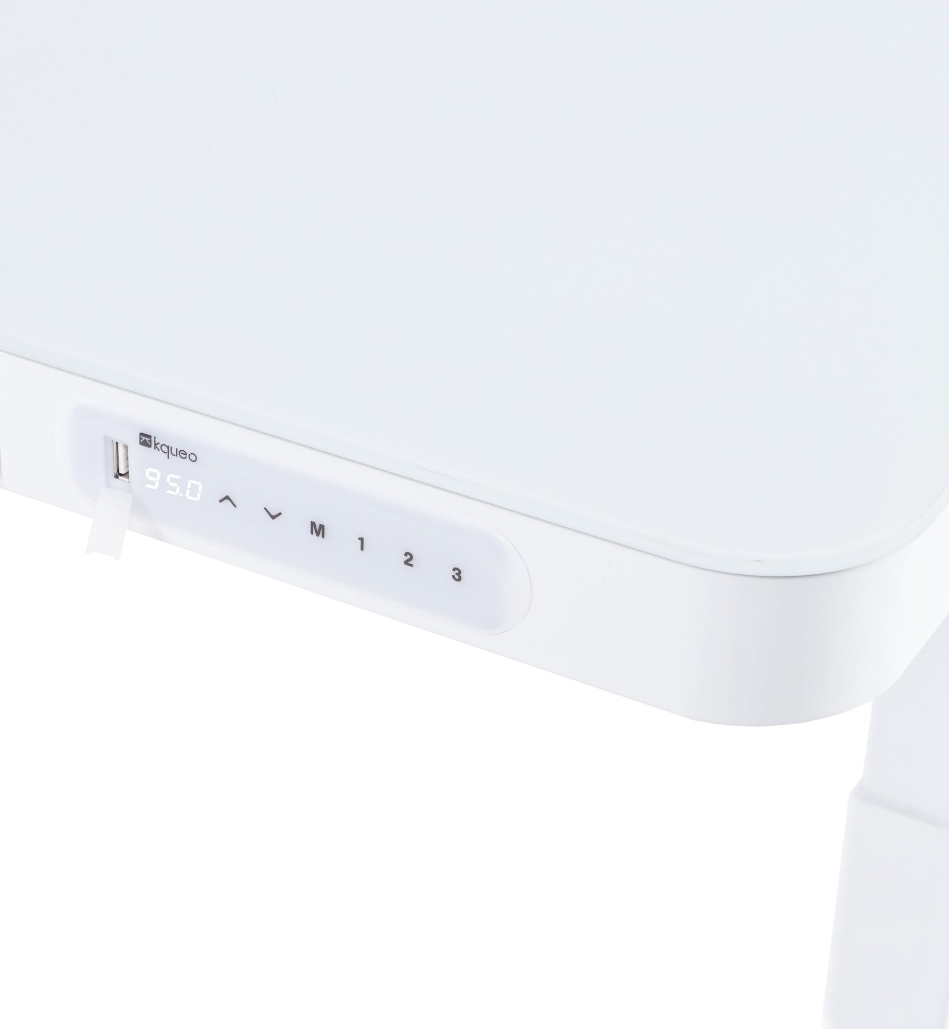 Panneau de contrôle avec port USB KQUEO blanc