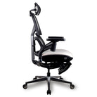 chaise ergonomique gamer Kqueo noir / blanc mousse maille