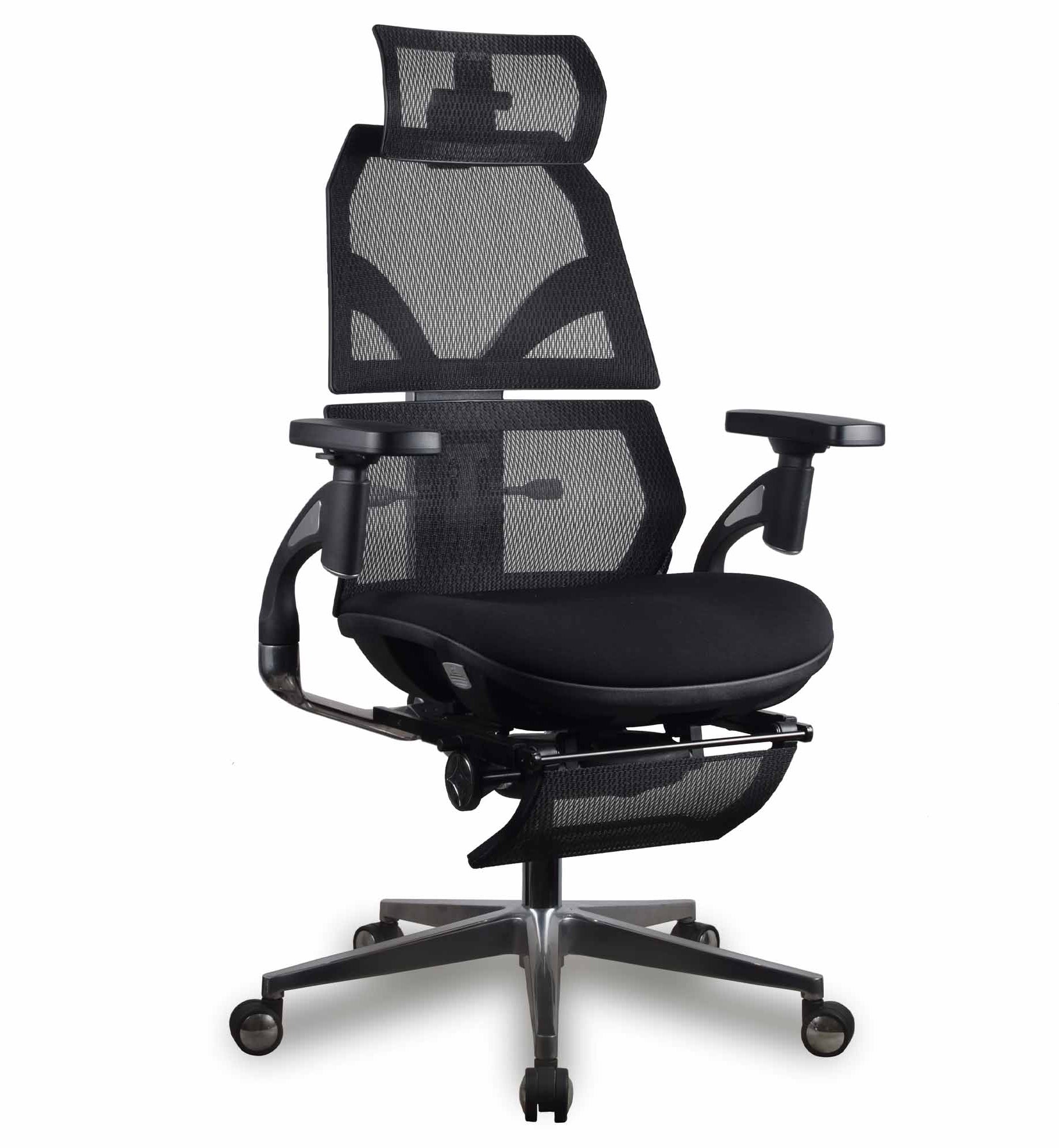 chaise ergonomique gamer AURA KQUEO mousse et maille noire