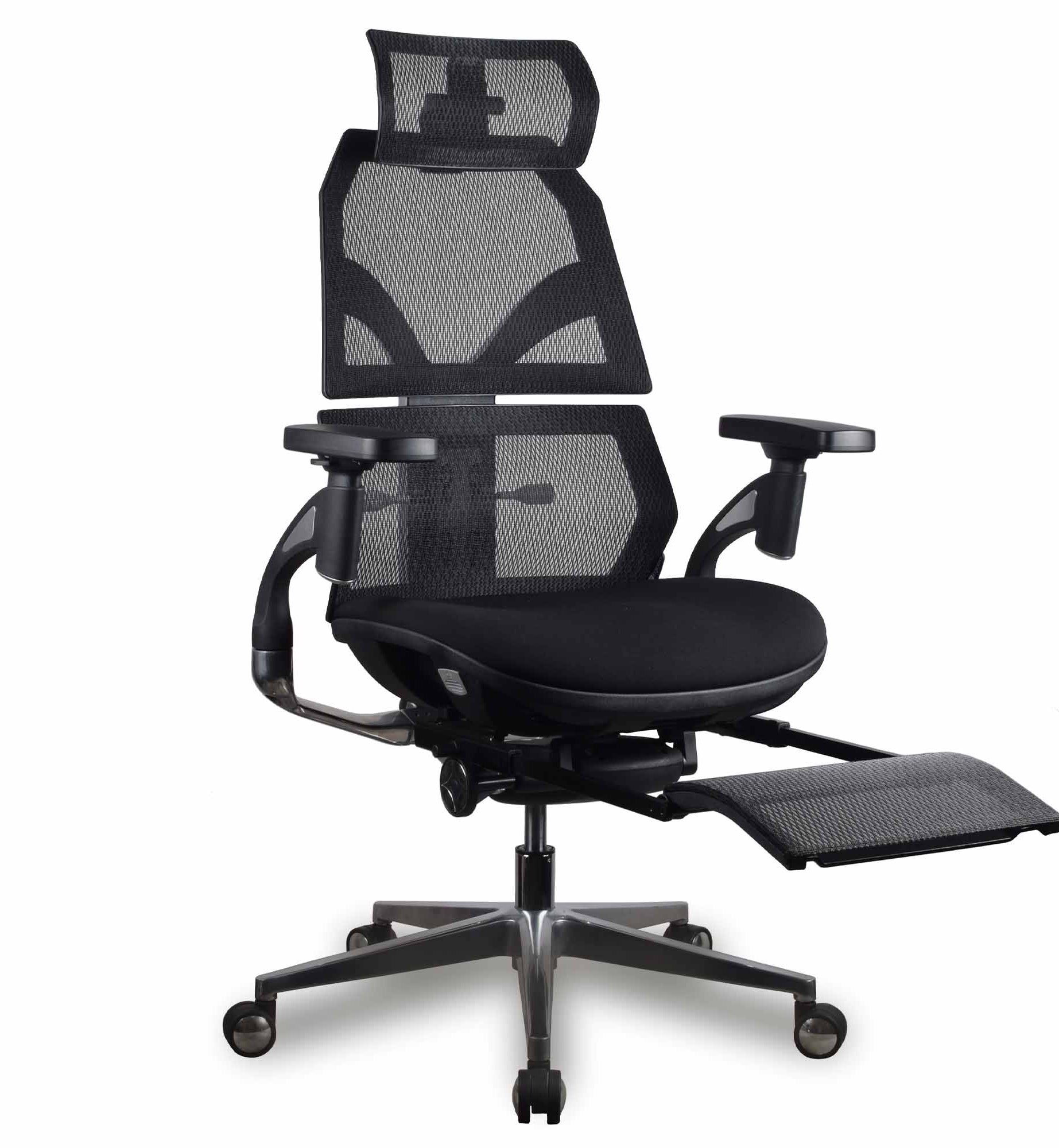 chaise ergonomique gamer AURA KQUEO mousse et maille noire