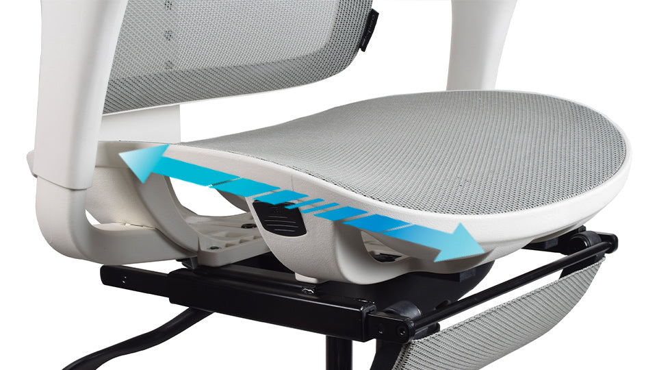 profondeur d'assise réglable chaise ergonomique TERRANA Kqueo