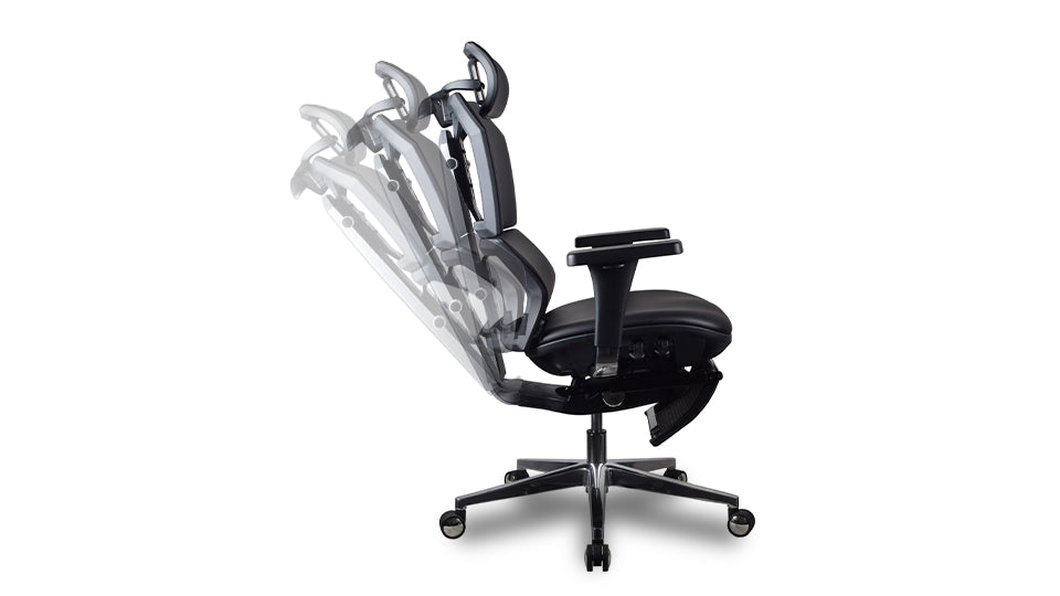 inclinaison chaise ergonomique VERTEX noir Kqueo