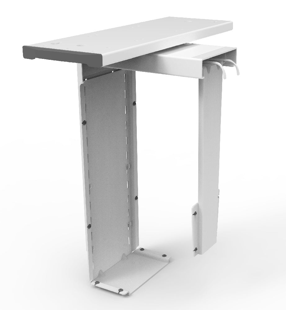 support d'unité centrale grande tour blanche kqueo