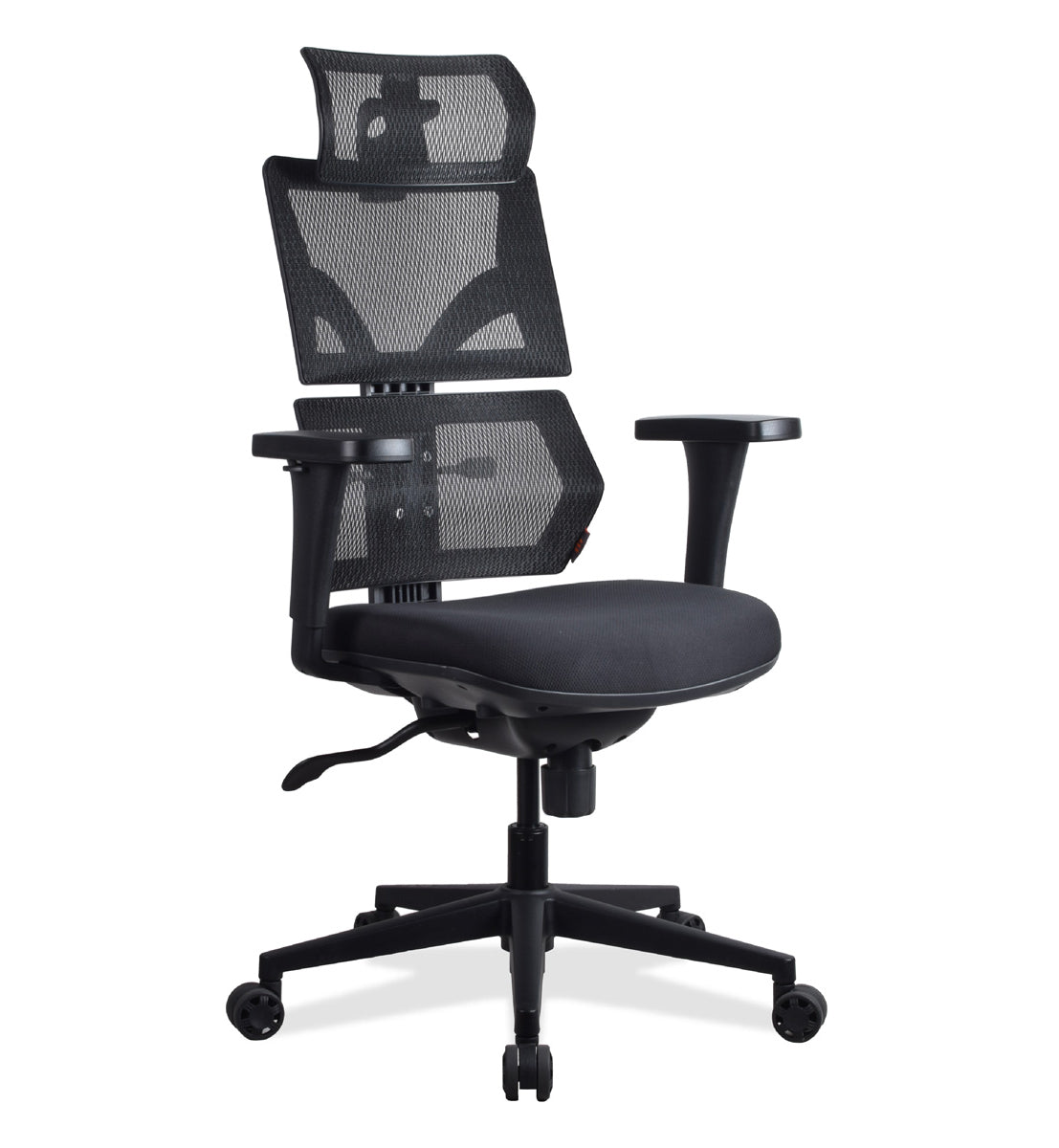 chaise ergonomique ELENA multi réglage noire KQUEO