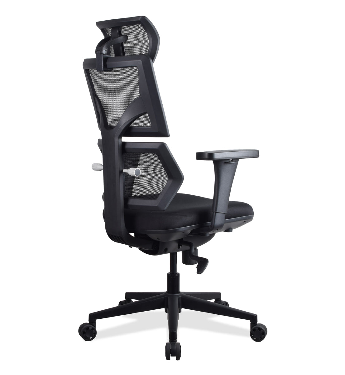 chaise ergonomique ELENA multi réglage noire KQUEO