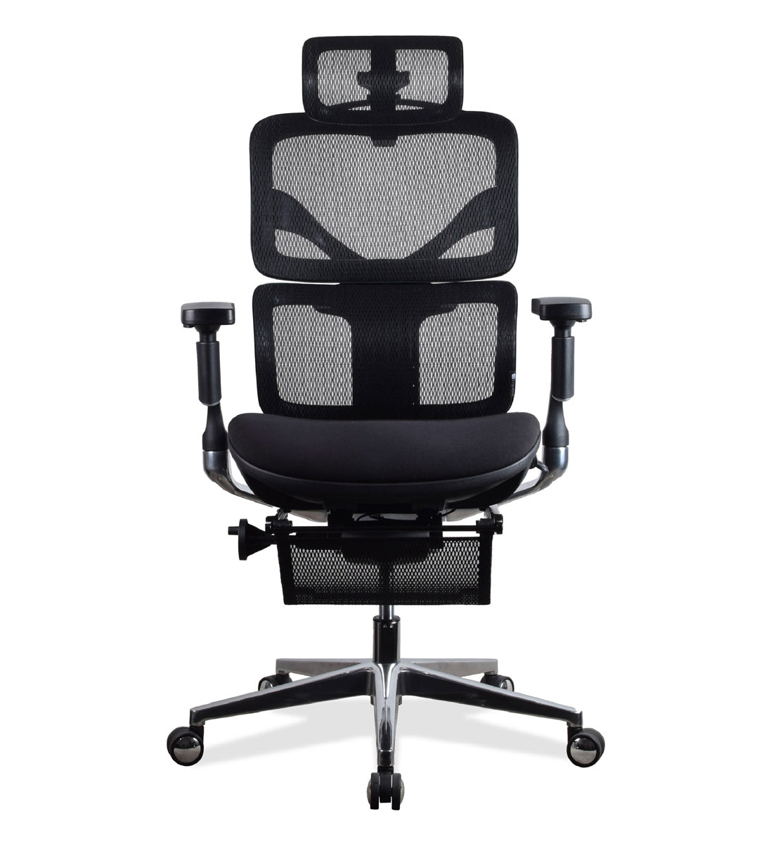 Chaise ergonomique noire avec réglage KQUEO