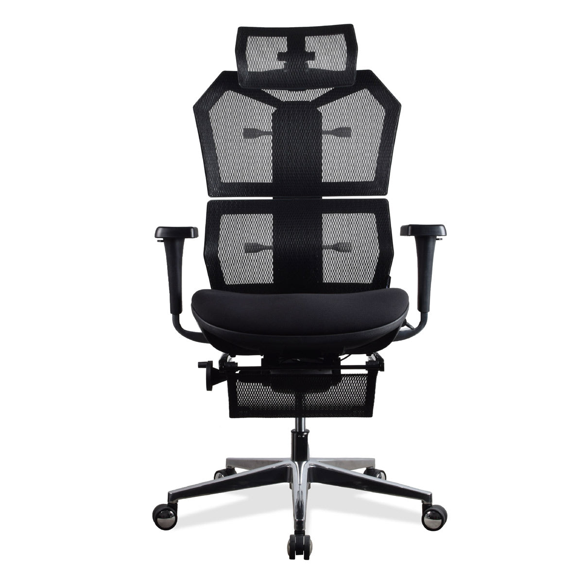 chaise de bureau ergonomique noire multi réglage KQUEO