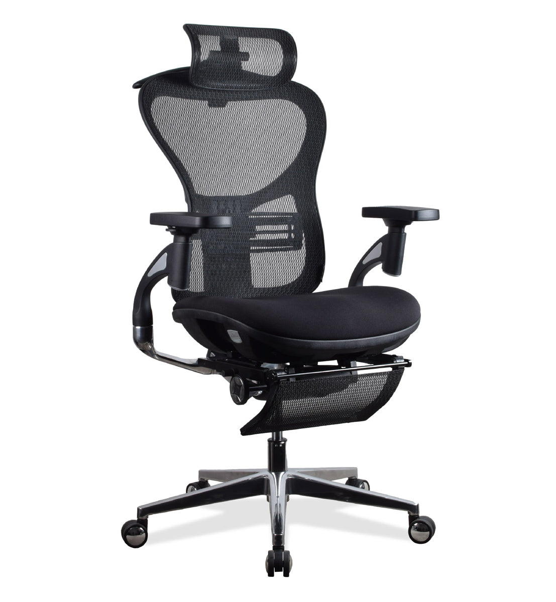 Chaise ergonomique noire avec réglage KQUEO