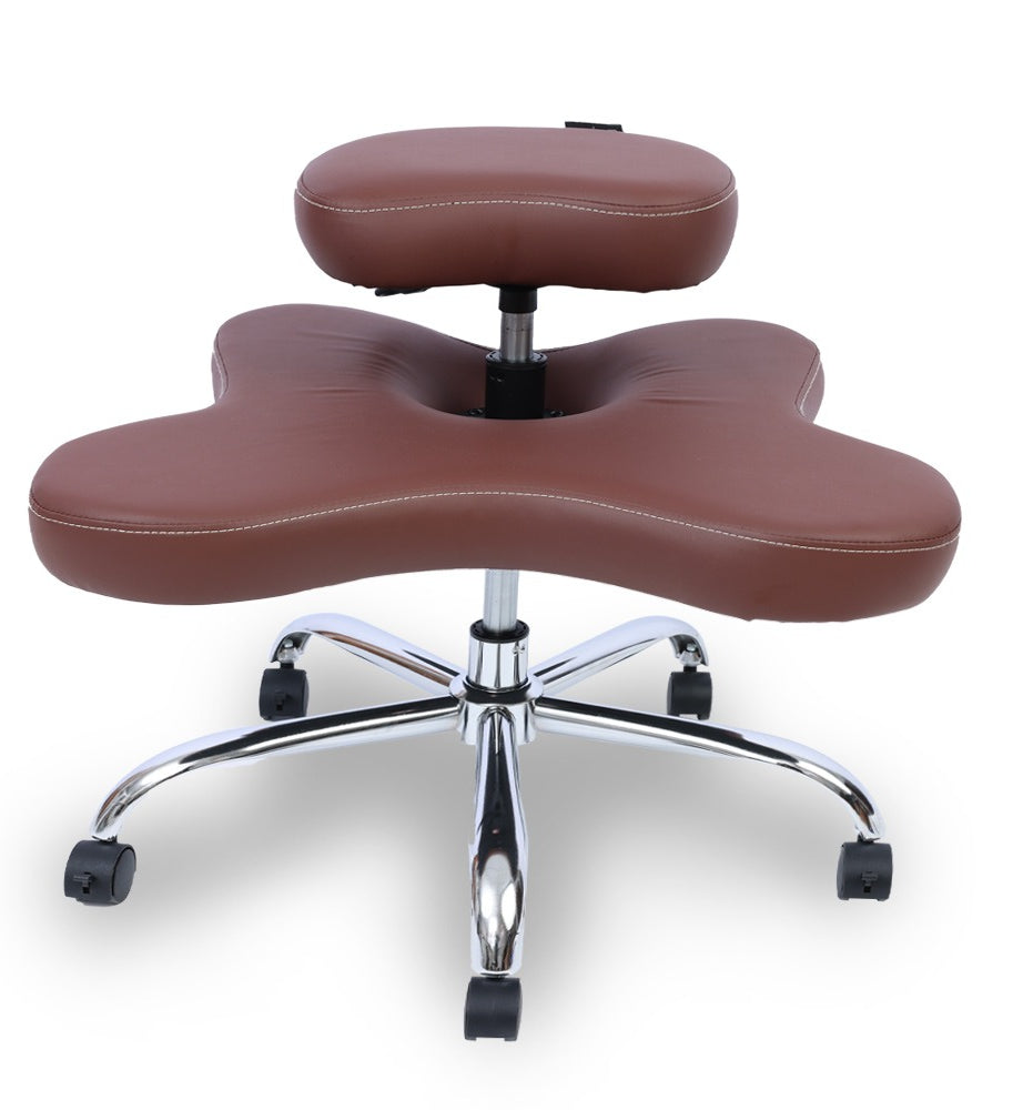 chaise assis genoux ZEN marron Kqueo