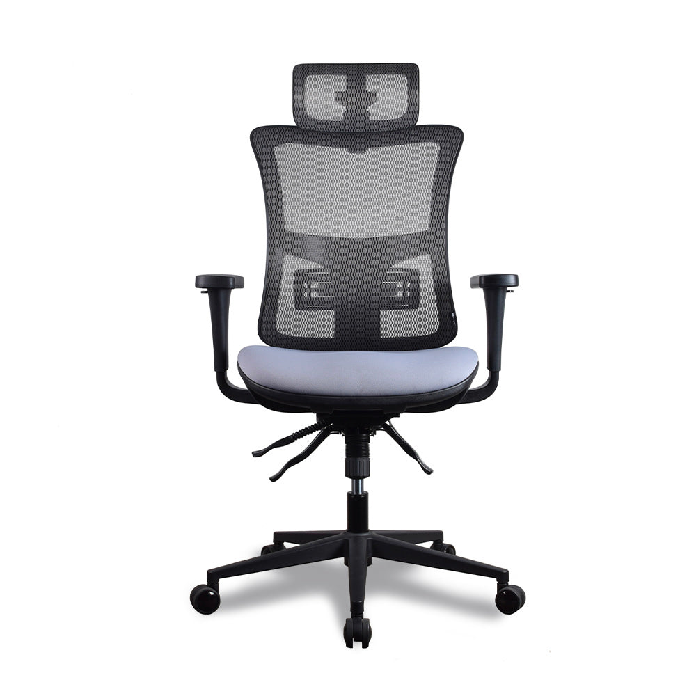chaise de bureau ergonomique grise EPSILON