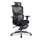 chaise de bureau ergonomique noire TERRANA KQUEO