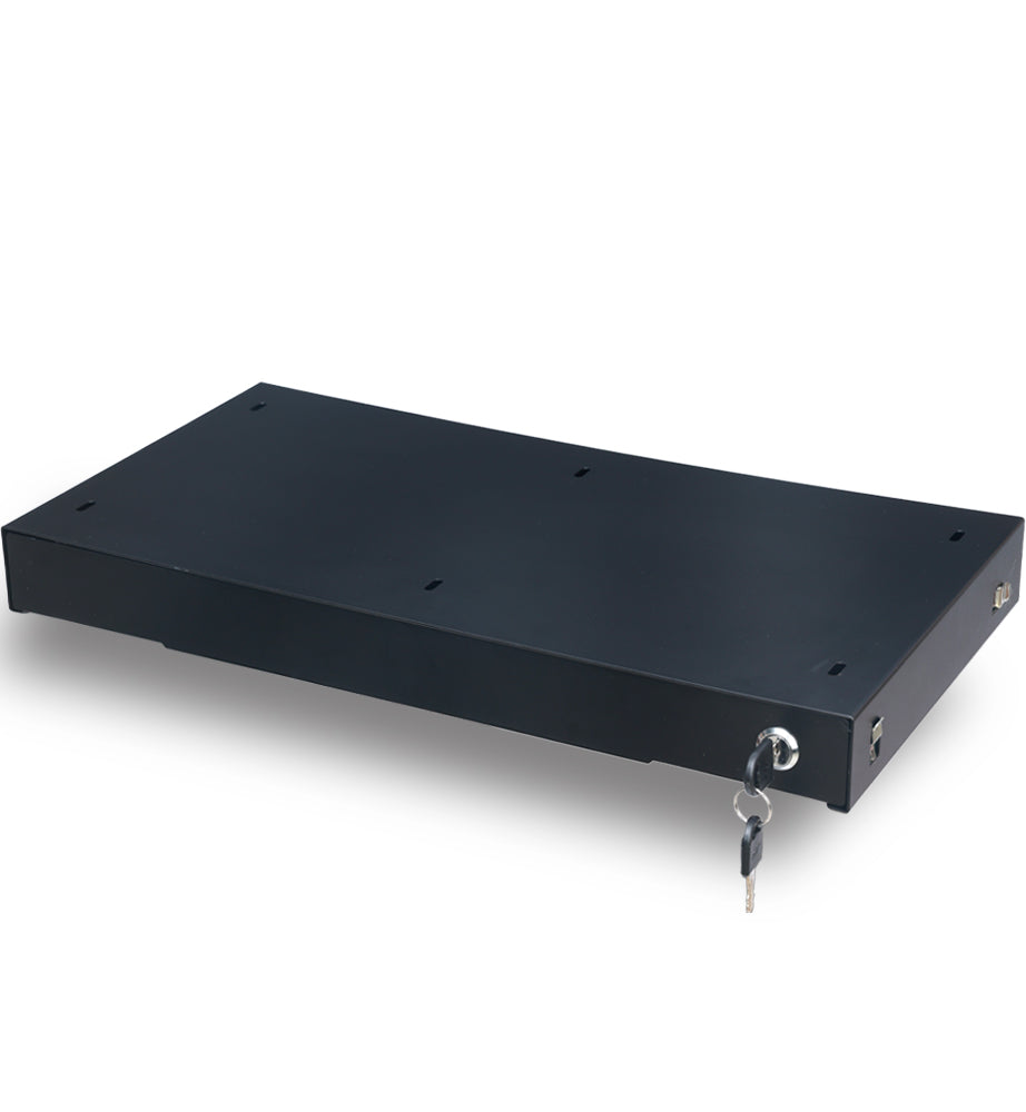 grand tiroir pour bureau assis debout noir