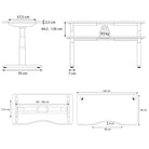 bureau assis debout DYNAMIC CIRCLE SMOOTH 160x80cm