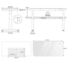 dimension bureau assis debout CONNECT 120cm Kqueo