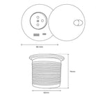 plan prise encastrée pour bureau assis debout Kqueo