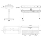 plan bureau assis debout SPACE DYNAMIC CIRCLE 160x80cm