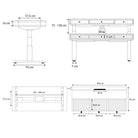 plan bureau assis debout SPACE DYNAMIC CIRCLE 160x80cm
