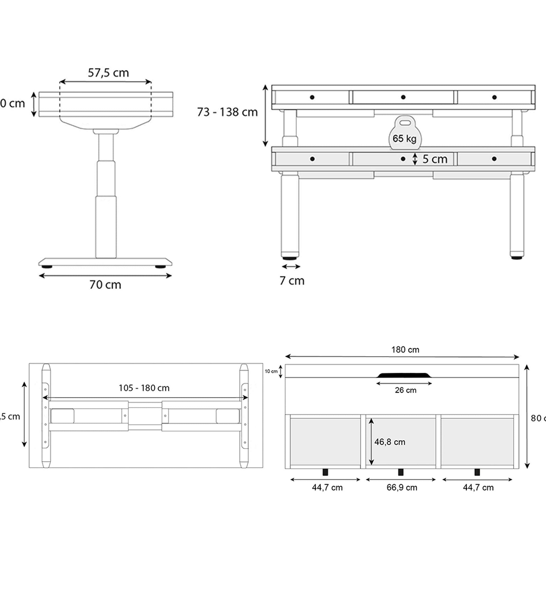 plan bureau SPACE DYNAMIC 180 cm_ambiance