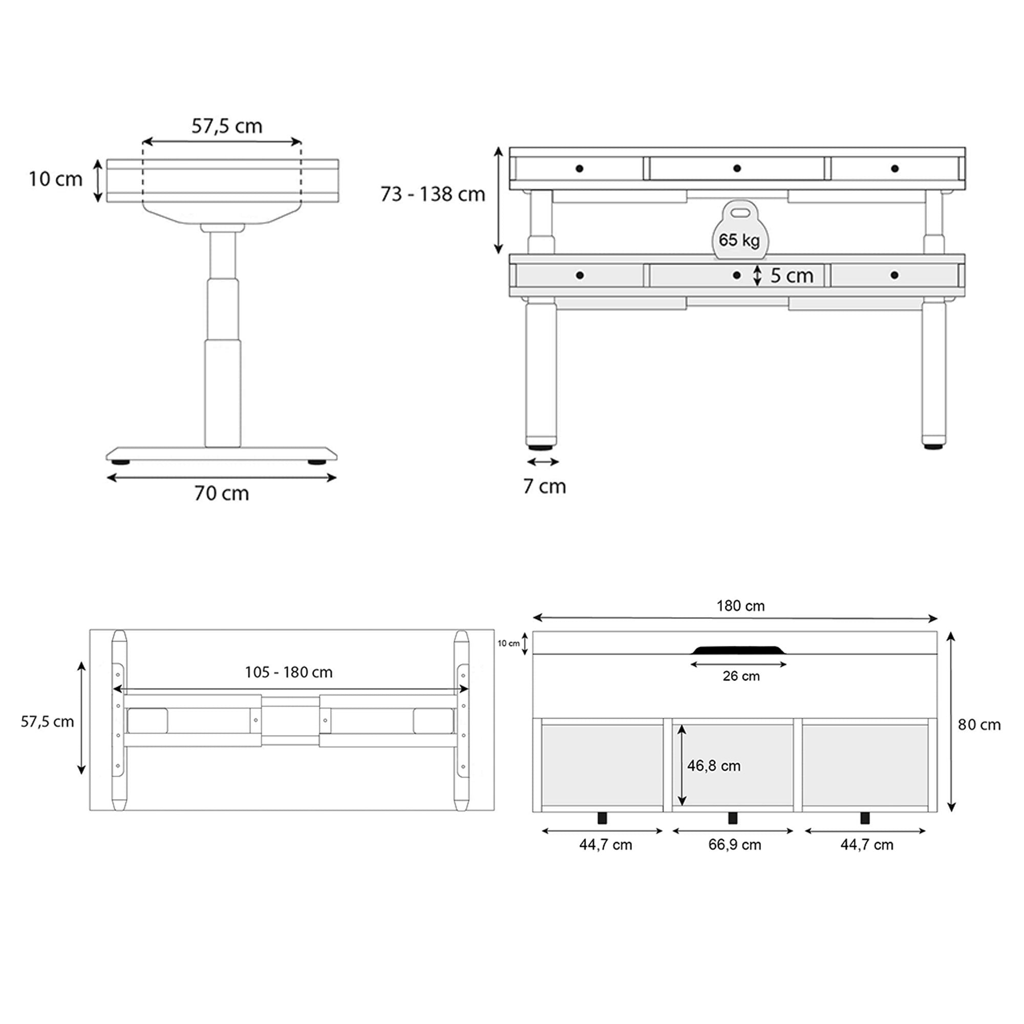 plan bureau SPACE DYNAMIC 180 cm_ambiance