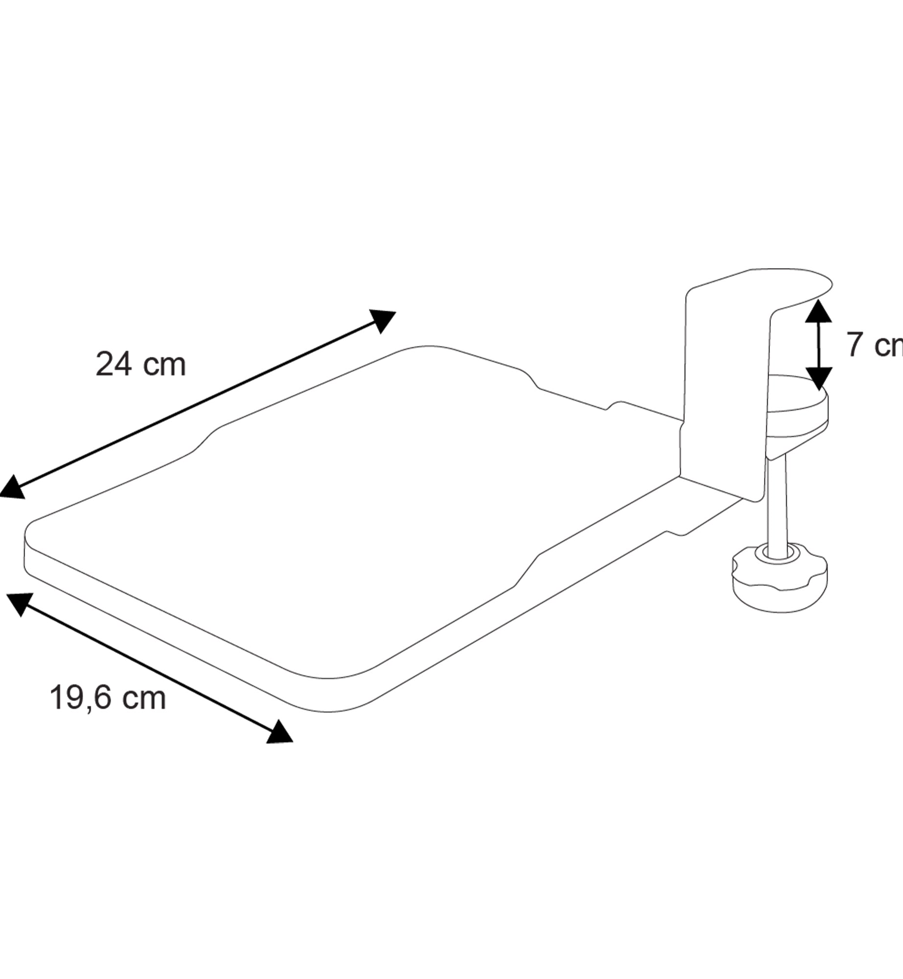 plan tapis de souris retractable Kqueo