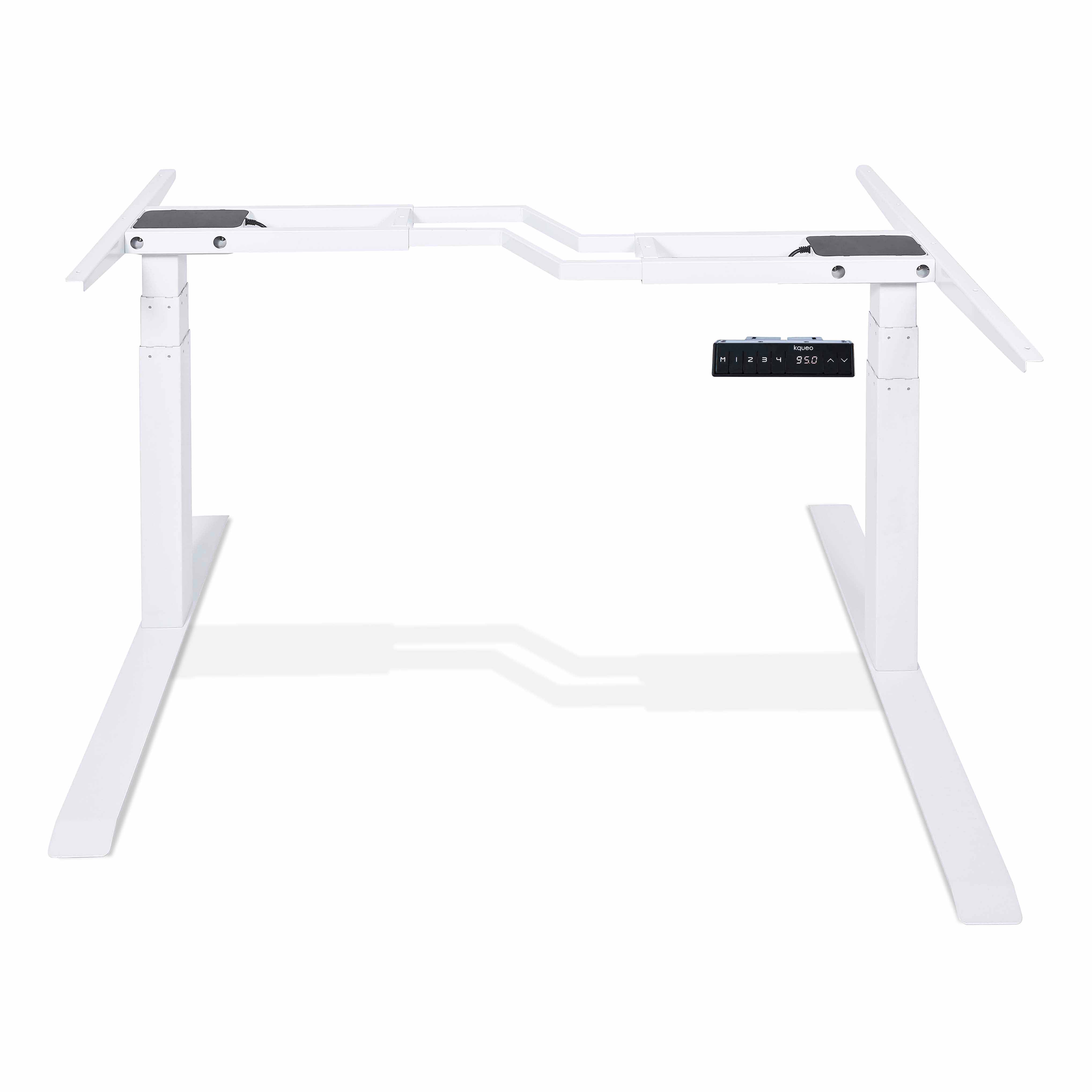 Piètement de bureau assis debout en angle - CORNER blanc