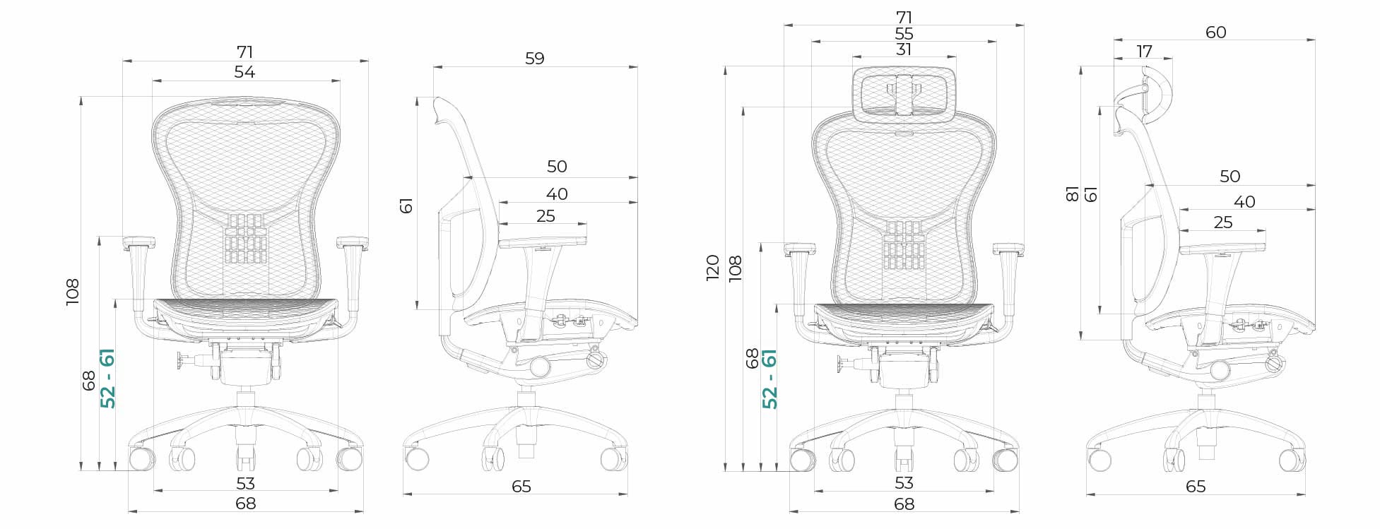 plan chaise ergonomique WAVE KQUEO