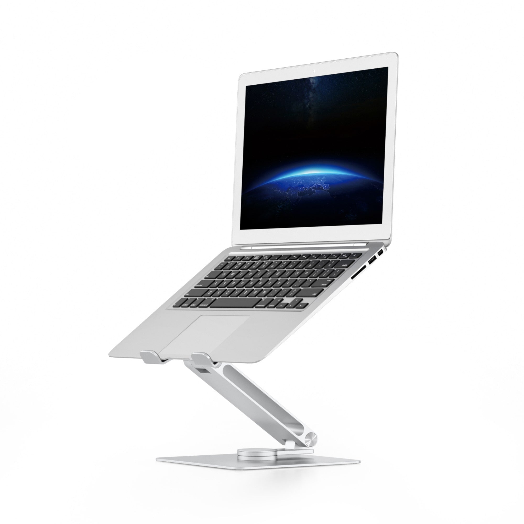 Support ordinateur portable en aluminium réglable en hauteur pour bureau