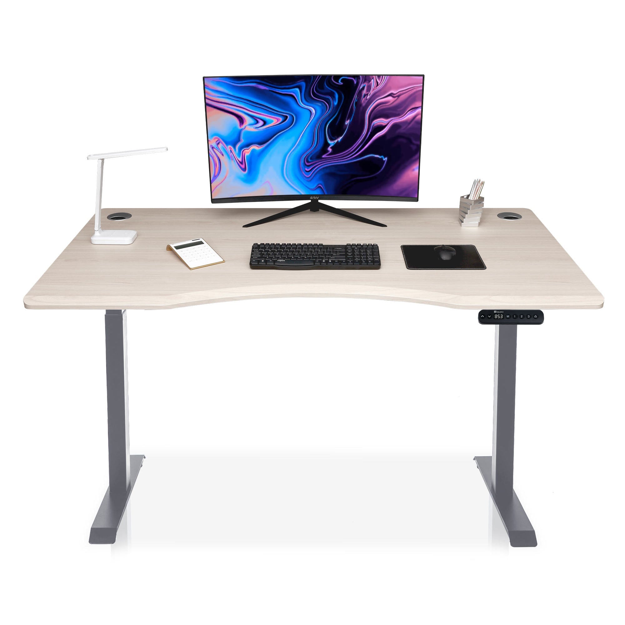 smooth-dynamic-bureau-assis-debout-incurve gris-chene-clair