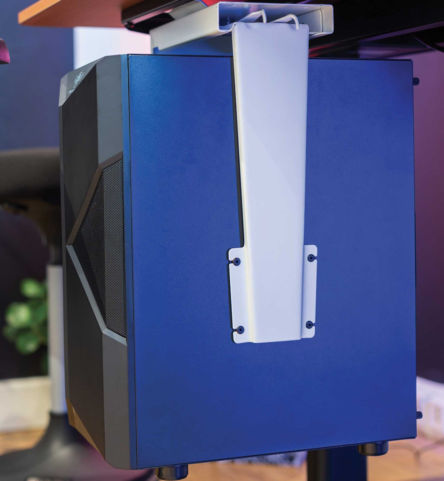 support d'unité centrale grande tour Kque blanche_ambiance