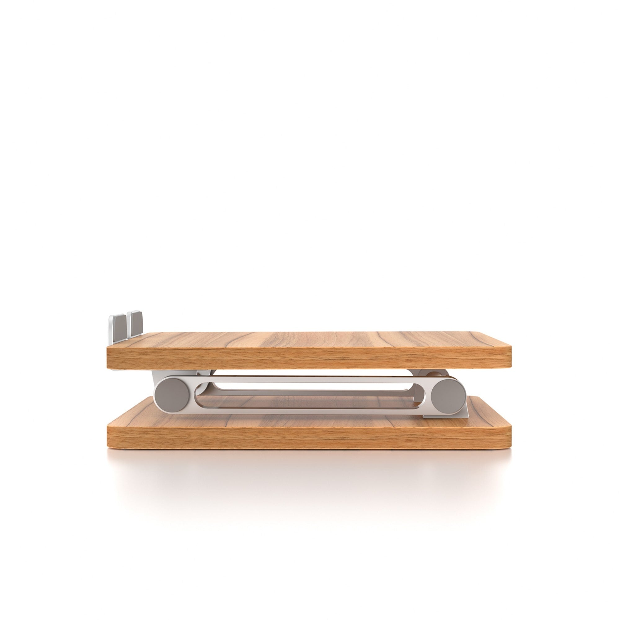 Support ordinateur portable pliable en bois mélaminé, format compact