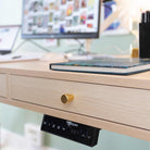 panneau de contrôle bureau assis debout SPACE DYNAMIC avec trappe cable management Kqueo_ambiance