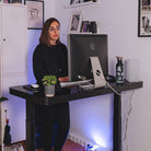 bureau assis debout CONNECT en verre trempé_ambiance