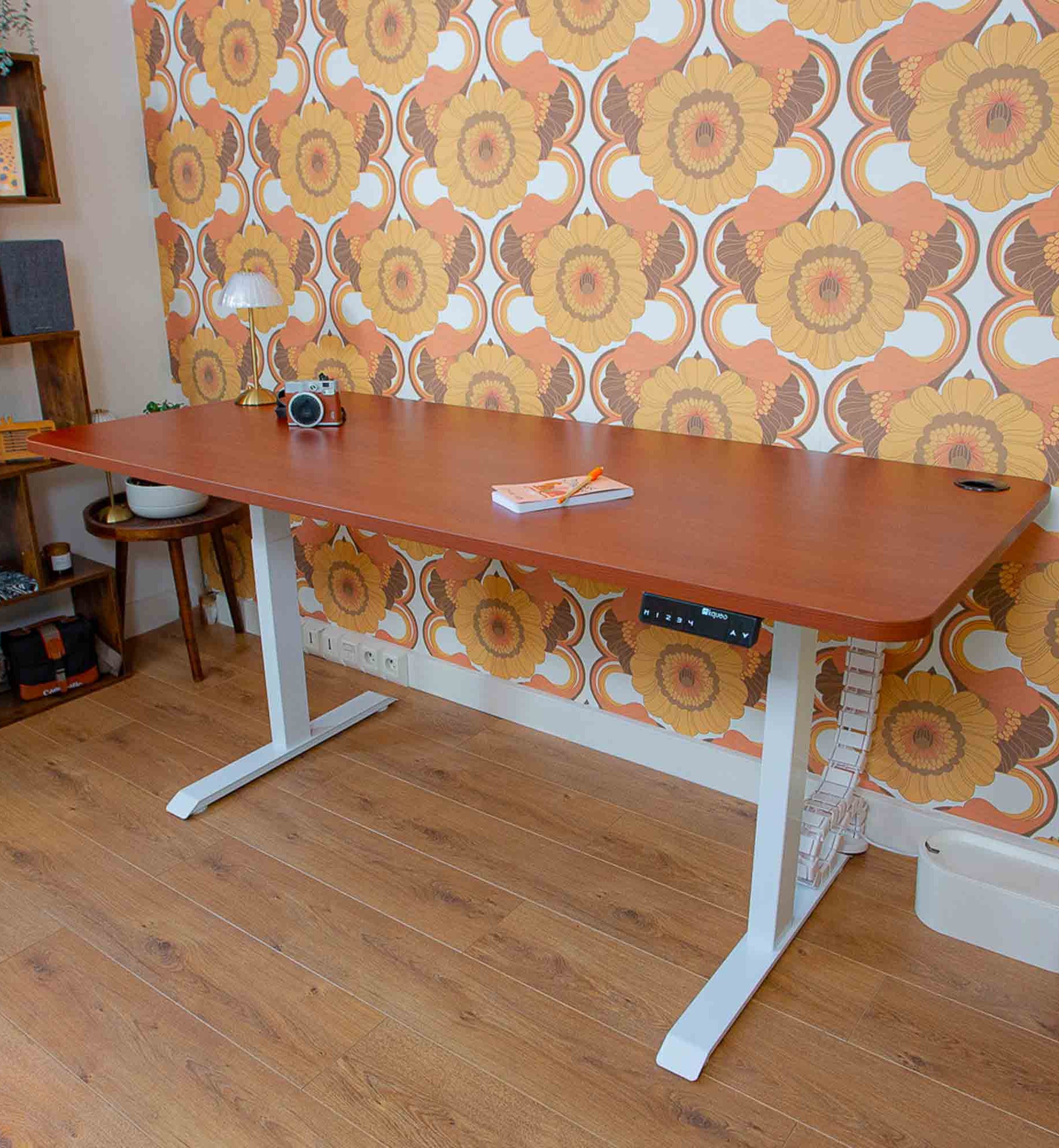 bureau assis debout Dynamic Square coloris blanc chene 3_ambiance