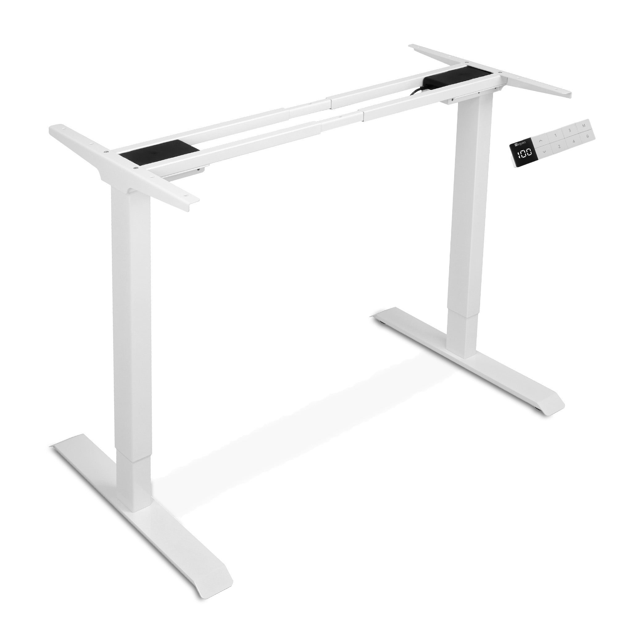 cadre de bureau assis debout LIFT sans plateau KQUEO blanc