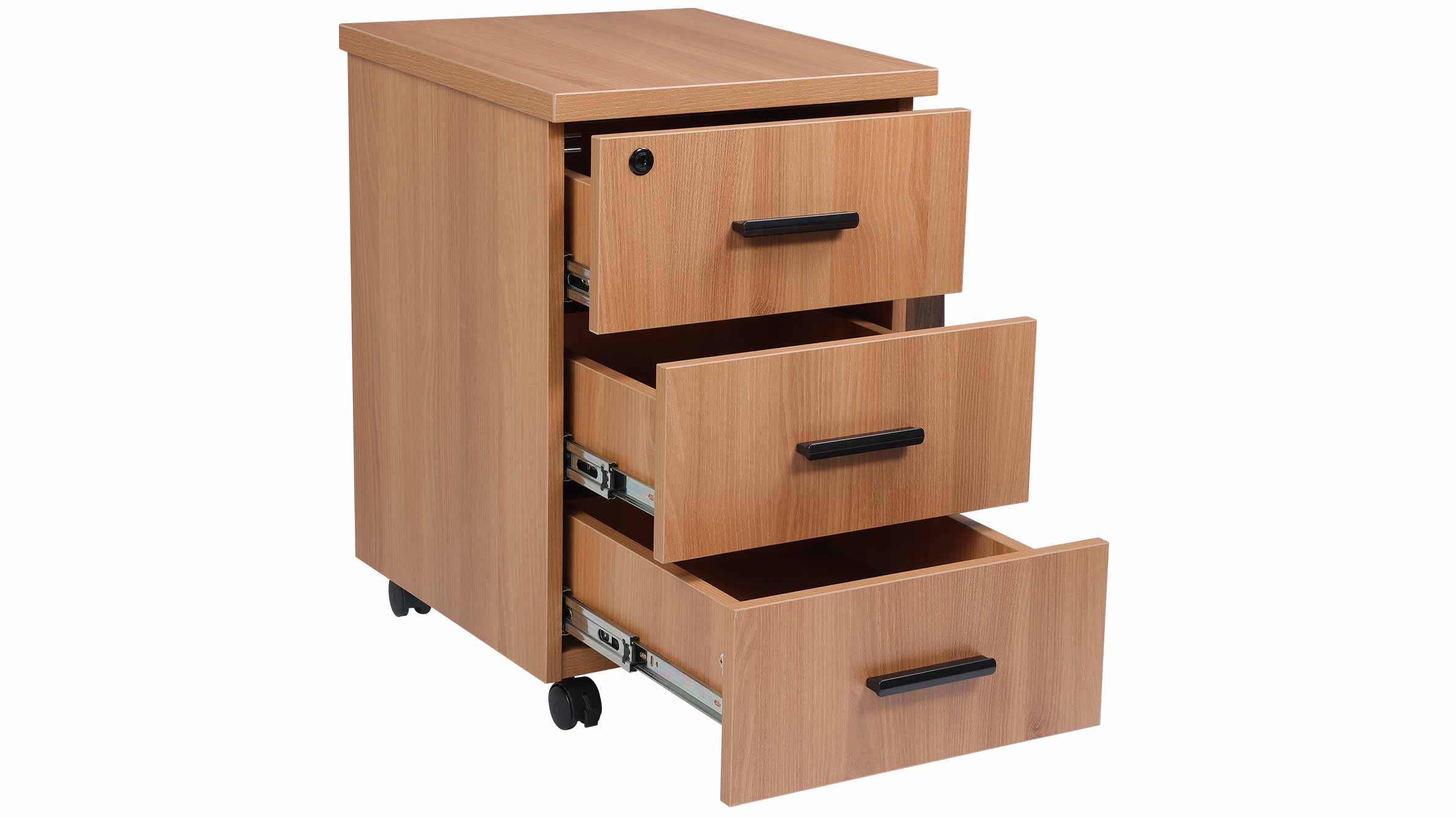 caisson de rangement 3 tiroirs mobile Kqueo