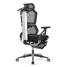dossier chaise ergonomique VERTEX PREMIUM noire avec repose pied