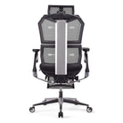 chaise ergonomique VERTEX PREMIUM noire avec repose pied