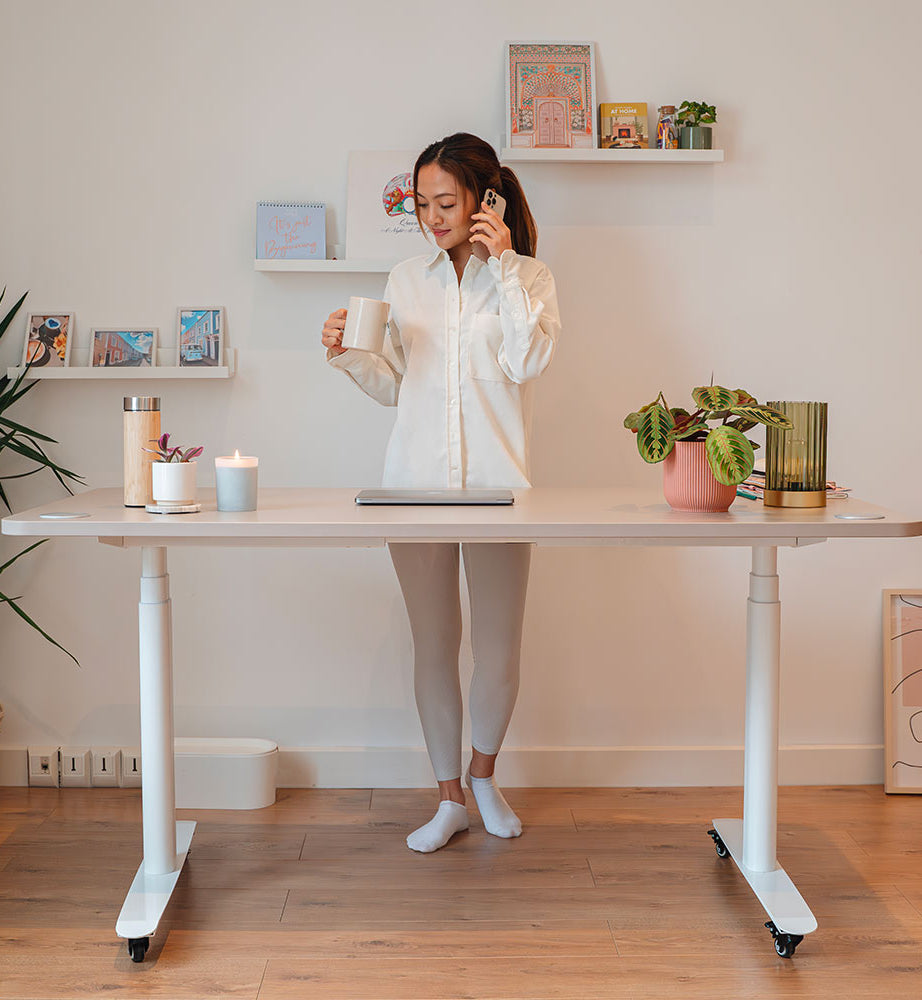 bureau assis debout connect blanc beige taupe_ambiance