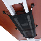 filet noir passe cable pour bureau assis debout kqueo