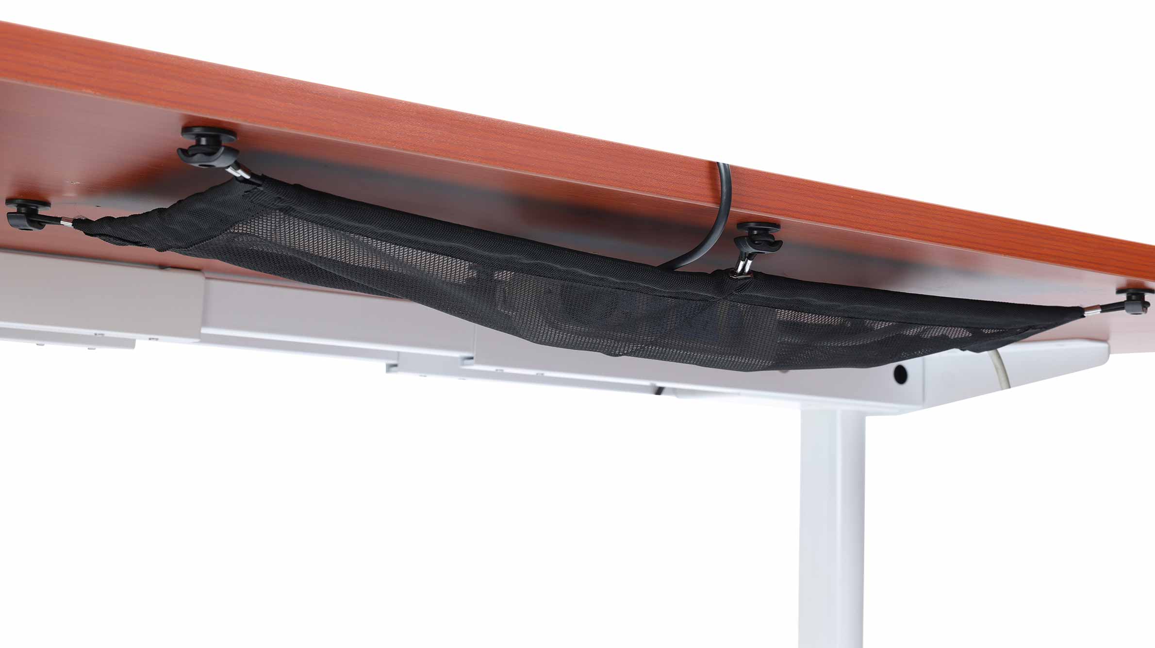 filet noir passe cable pour bureau assis debout