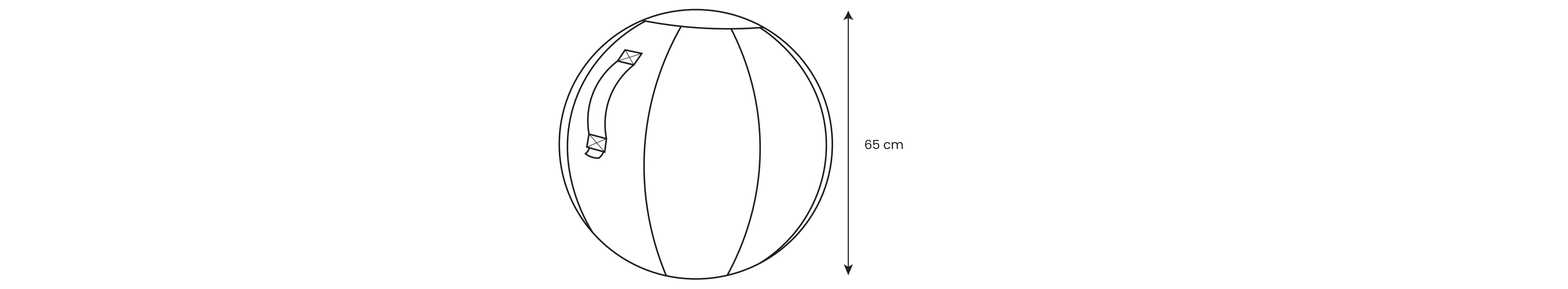 dimension ballon ergonomique SPHERA Kqueo