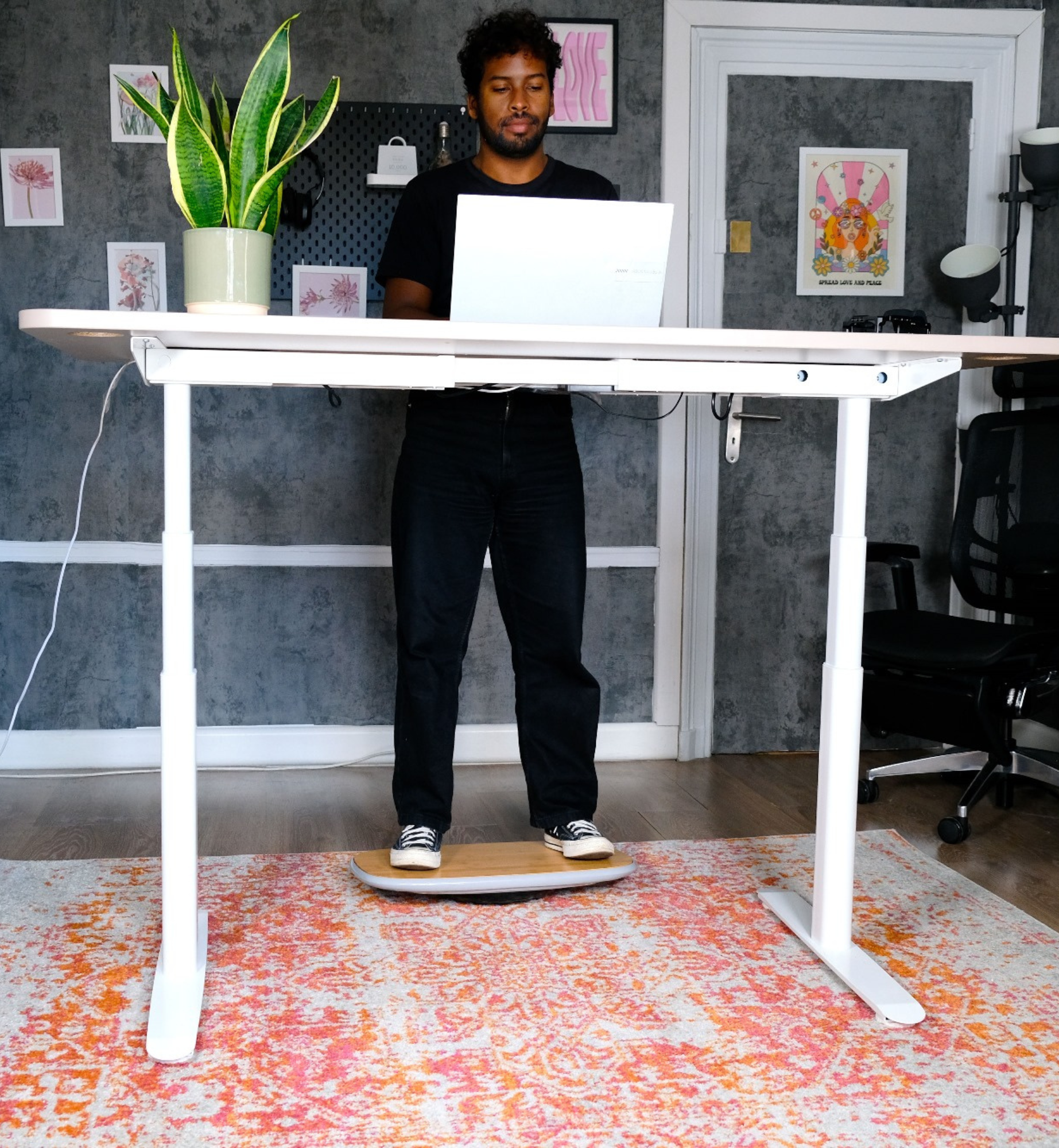 planche équilibre balance board en bambou