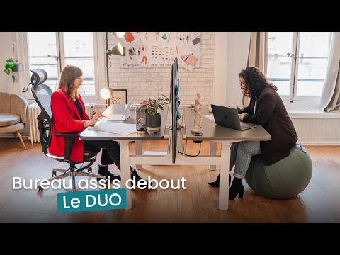 vidéo bureau assis debout DUO Kqueo_video_ambiance