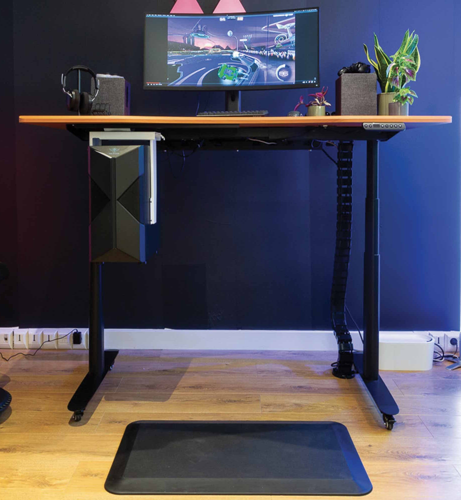 tapis anti fatigue noir kqueo_ambiance