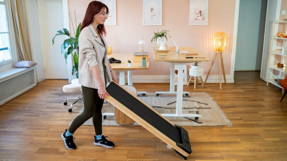 tapis de marche WALKER bois clair