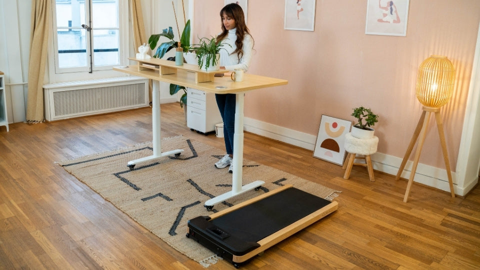 tapis de marche WALKER bois clair